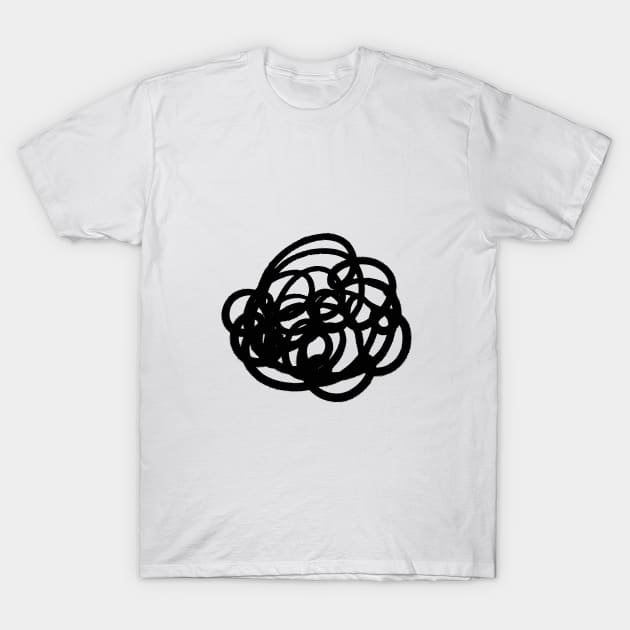 Confused Brain Thoughts of Squiggles T-Shirt by TeaShirts